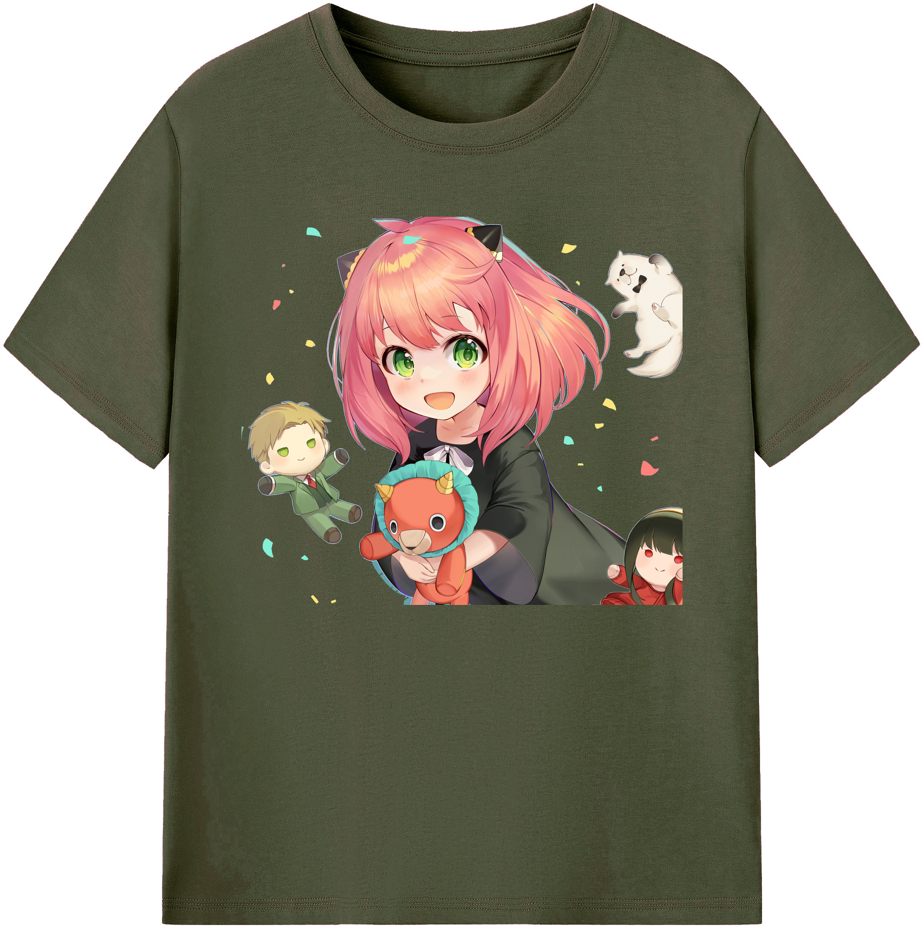 （画像用） SPY×FAMILY间谍家家酒 綿100％ メンズ半袖Tシャツ｜肌触りやわらか＆通気性